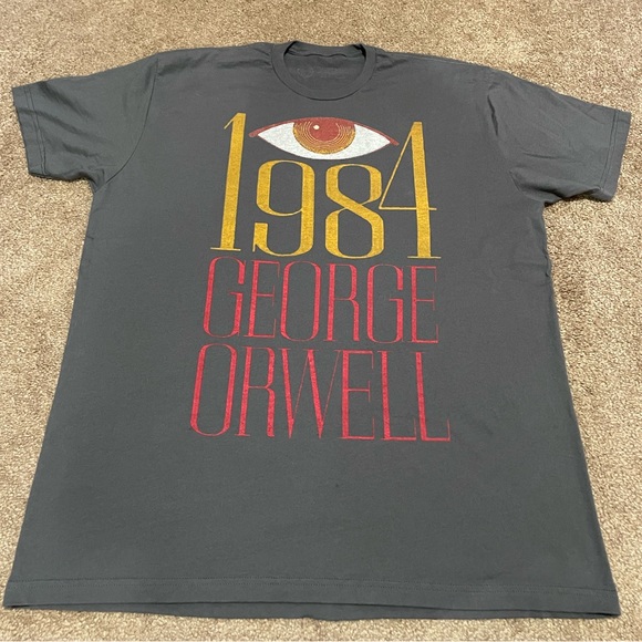 KILLER 1984 by GEORGE ORWELL T-SHIRT from OUT OF PRINT HEAVY METAL COLOUR SZ XXL - Picture 2 of 14
